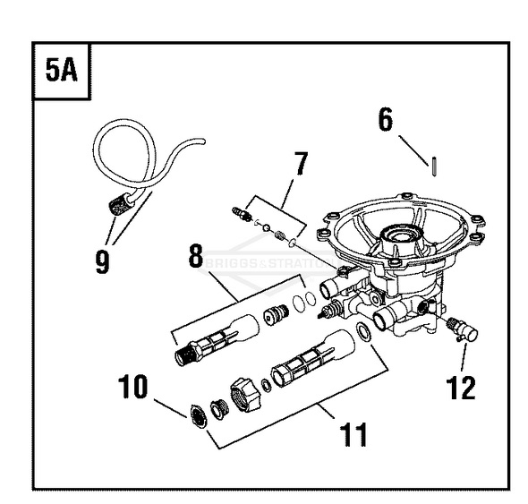 Briggs & Stratton 205816 pump replacement parts 